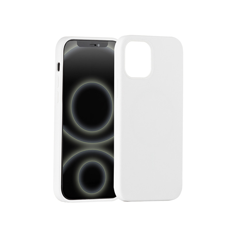 Silikónový kryt CARNEVAL SNAP pre iPhone 12 Pro Max s MagSafe - biela