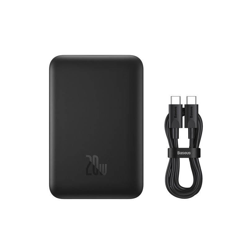 Baseus Magnetická Powerbanka 10000mAh 20W Black