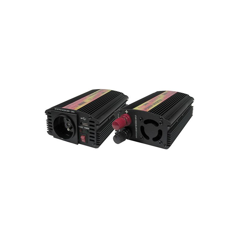 Menič napätia Carspa CAR300U-24 24V/230V+USB 300W, modifikovaná sínus