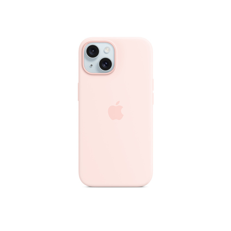iPhone 15 Silicone Case with MagSafe - Light Pink