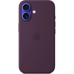 iPhone 16 Silicone Case with MS - Plum