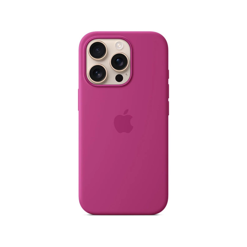 iPhone 16 Pro Max Silicone Case with MS - Fuchsia