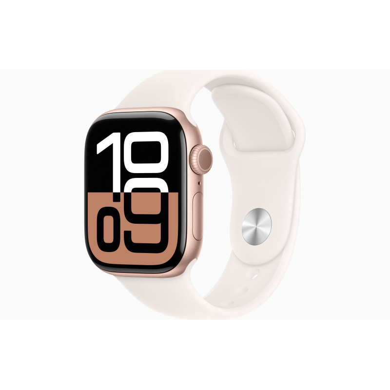 Apple Watch S10/46mm/Rose Gold/Šport Band/Light Blush/-M/L