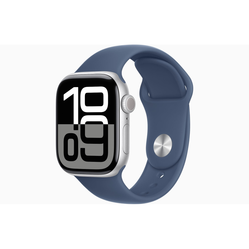Apple Watch S10 Cell/46mm/Silver/Šport Band/Denim/-M/L