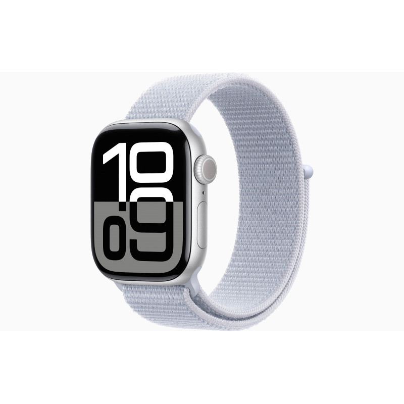 Apple Watch S10 Cell/46mm/Silver/Šport Band/Blue Cloud