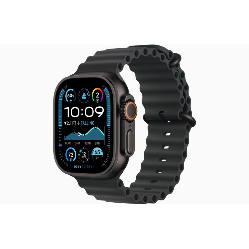 Apple Watch Ultra 2/49mm/Black/Šport Band/Black Ocean