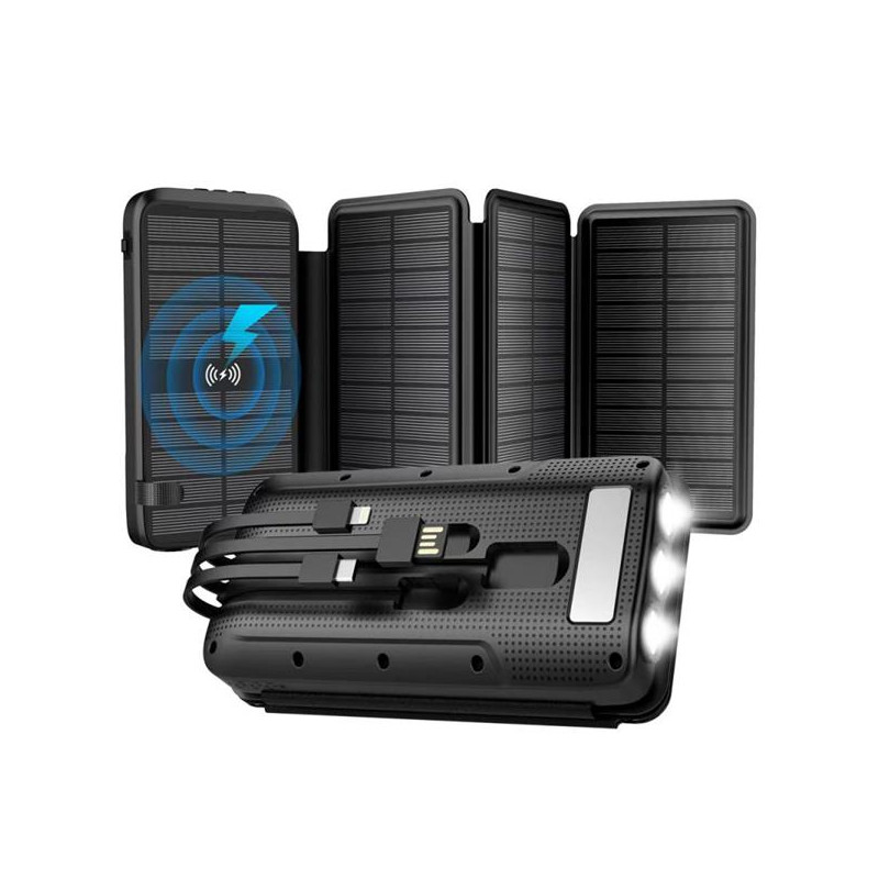 Wodasport - T16P4 - SOLARWINGS OUTDOOR ADVENTURE™ T16P4, 16000 MAH, 4x PANEL 1.2AH, solárna powerbanka