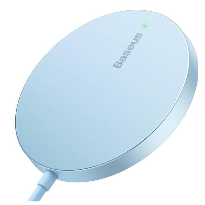 Baseus bezdrôtová nabíjačka do siete Simple Mini3 15W USB-C modrá