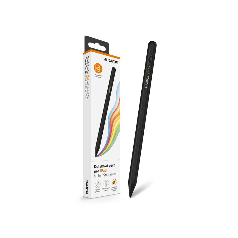 Aligator Dotykové pero pre iPad so šikovným hrotom, čierne