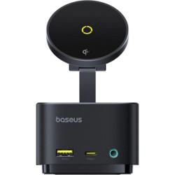 Baseus Nabíjacia stanica MagPro 7v1 s bezdrôtovým nabíjaním 15W cosmic black