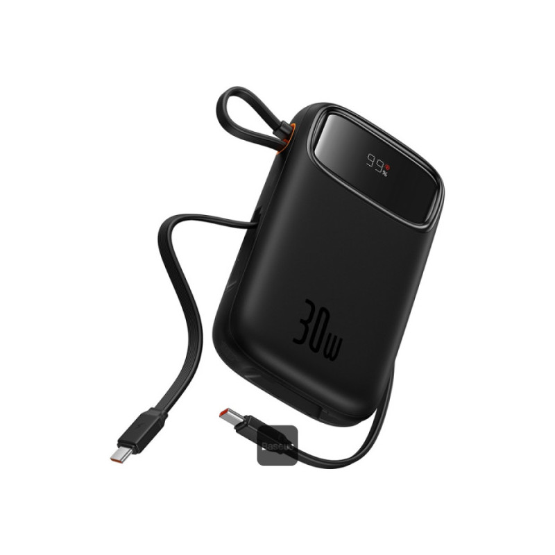 Baseus Powerbanka Qpow2 20000mAh 30W s USB-C káblom čierna