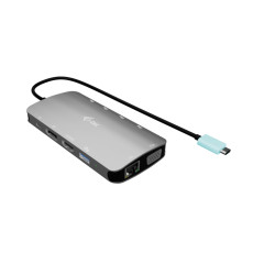 i-tec USB-C Metal Nano 3x Display (DP, HDMI a VGA) Docking Station, Power Delivery 100W