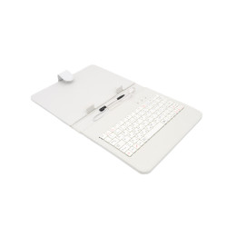 AAIREN AiTab Leather Case 2 s USB klávesnicou 8'' WHITE (SK/SK/SK/DE/UK/US.. layout)