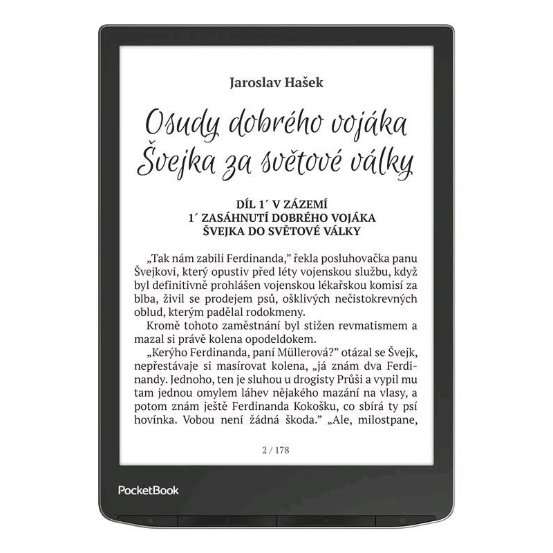 E-book POCKETBOOK 743G InkPad 4 Stardust Silver, strieborný