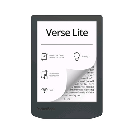 E-book POCKETBOOK 619 Verse Light, Midnight Grey, sivý