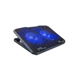 Chladiaca podložka C-TECH CLP-140, 15,6'', 2x 140mm, 2x USB, modré podsvietenie