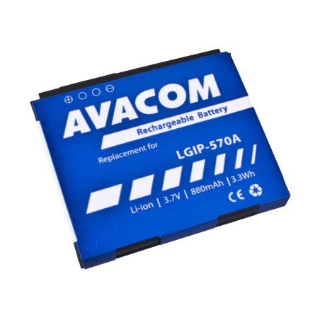 Akumulátor AVACOM GSLG-KP500-S880A do mobilu LG KP500 Li-Ion 3,7 V 880mAh (náhrada LGIP-570A)