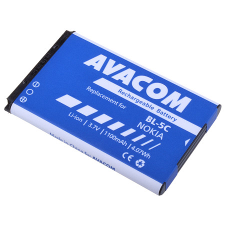Batérie AVACOM GSNO-BL5C-S1100A do mobilu Nokia 6230, N70, Li-Ion 3,7 V 1100mAh (náhrada BL-5C)