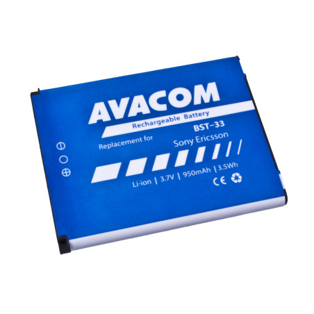 Batérie AVACOM GSSE-W900-S950A do mobilu Sony Ericsson K550i, K800, W900i Li-Ion 3,7 V 950mAh (náhrad