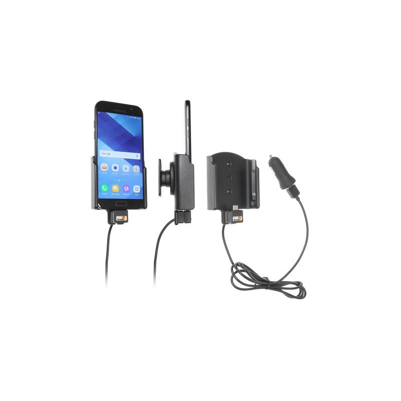 Brodiť držiak do auta na Samsung Galaxy A5 (2017) bez pouzdra, s nabíjaním z CIG. zapaľovače/USB