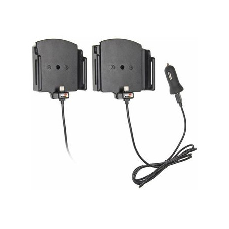 Brodiť držiak do auta nastaviteľný s USB-C a nabíjaním z CIG. zapaľovače/USB š.75-89 mm, v. 6-10