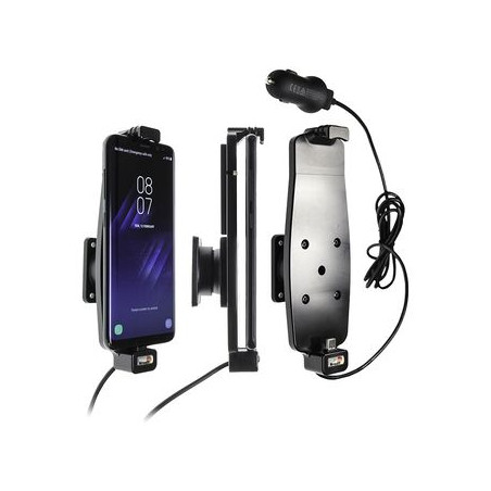 Brodiť držiak do auta na Samsung Galaxy S10/S9/S8 a iné s pružinou, s nab. z cig. zapaľovače/USB