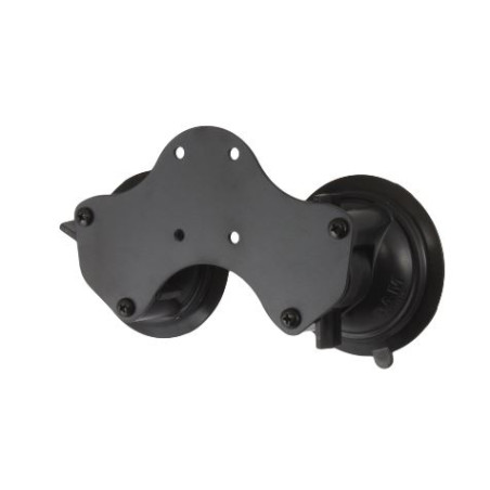 RAM Mounts úchyt s dvoma prísavkami na sklo s priemerom 84 mm, AMPS vzor diery, RAM-B-189BU