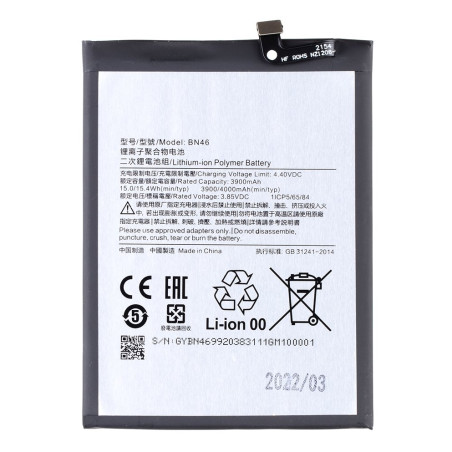 Xiaomi BN46 Batérie 4000mAh (OEM)