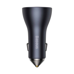 Baseus CGJP010013 Nabíjačka do Auta Triple Quick Charger USB/USB-C/USB-C 65W Dark Grey