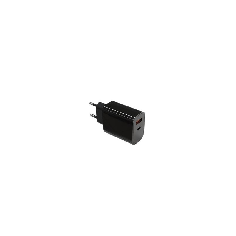 TB Touch USB-C + USB-A čierna nabíjačka