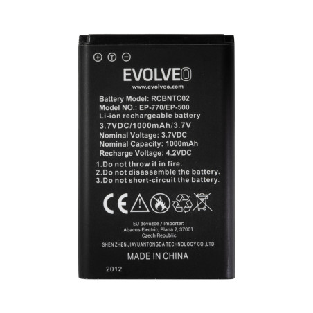 EVOLVEO orig. batéria 1000 mAh pre EasyPhone FD/FP/FS/FM/FL (EP-500/501/700/770/771/800/801)