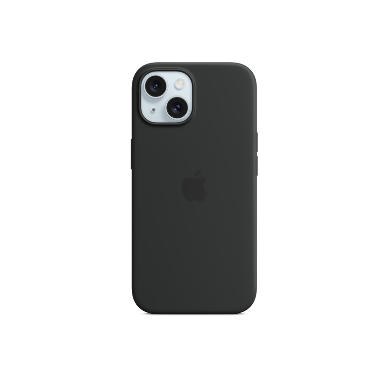iPhone 15 Silicone Case with MagSafe - Black