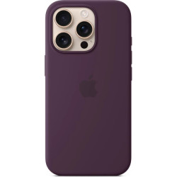 iPhone 16 Pre Silicone Case with MS - Plum