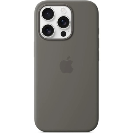 iPhone 16 Pre Max Silicone Case with MS - Stone Gr