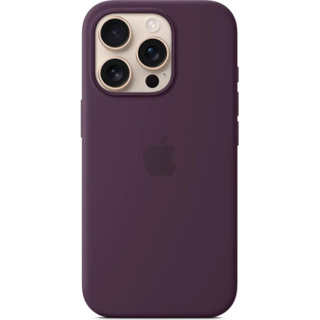 iPhone 16 Pre Max Silicone Case with MS - Plum