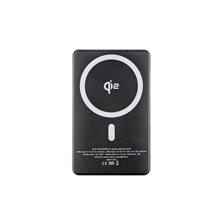 ER POWER Qi2 Dual PowerBank 5000mAh s USB-C - Space Gray