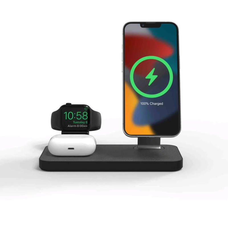 Mophie Snap+ 3v1 bezdr.. nabíjací stojan - čierna
