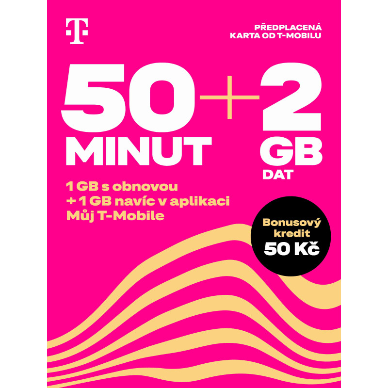 T-Mobile SIM Twist 50 MINÚT + 2GB