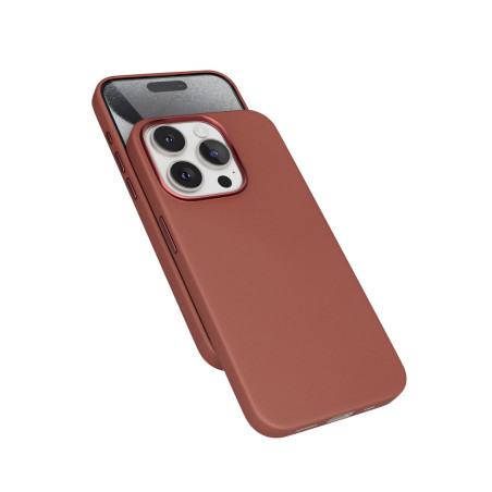 Epico Mag+ kožený kryt iPhone 15 Pro Max - hnedá