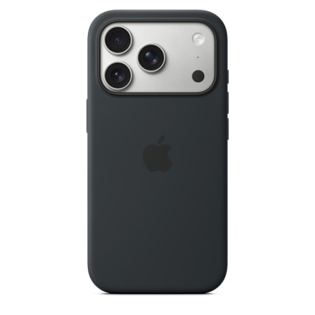 iPhone 17 Pre Silicone Case with MS – Black