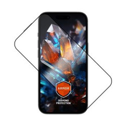 FIXED Armor s aplikátorom pre Apple iPh 15+, čierne