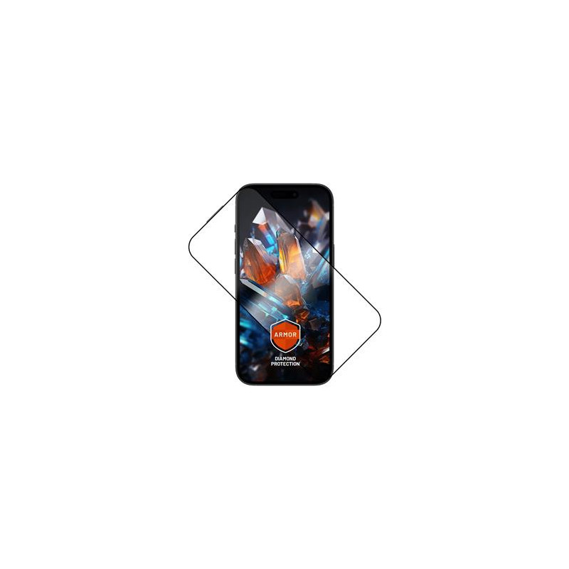FIXED Armor s aplikátorom pre Apple iPh 15+, čierne