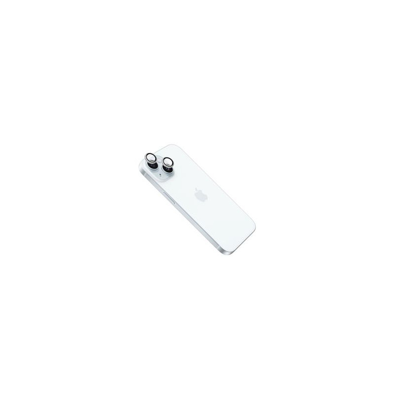 FIXED Camera Glass Apple iPhone 15/15+, striebra