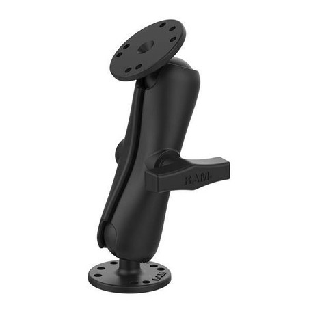 RAM zostava - stredné rameno s dvoma okrouhlými základňami 2,5'' a guľovým kĺbom 1,5''