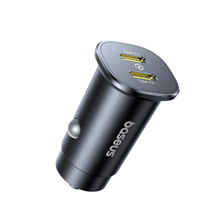 Baseus GoTrip Nabíjačka do Auta 2x USB-C 30W Cosmic Black