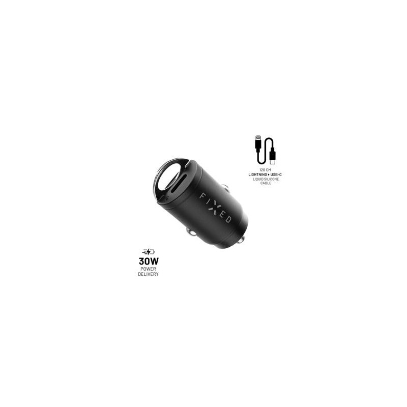 FIXED 2xUSB-C, USB-C/Lightning, 1,2 m, MFI, 30W