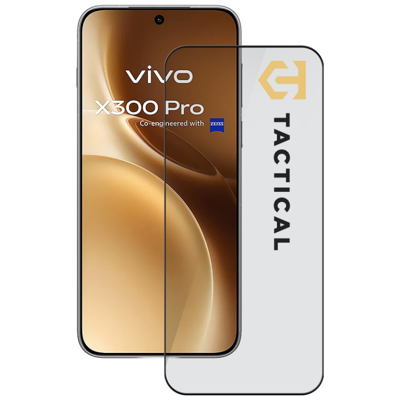Tactical Glass Shield 5D sklo pre Vivo X300 Pro Black
