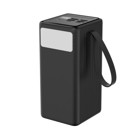 Platinet Powerbanka 60000 mAh 65W Power Delivery, 2xUSB-C, 2xUSB-A, kábel USB-C 1m, čierna