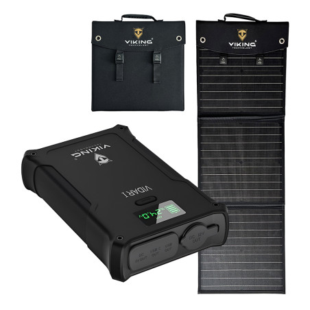 Set powerbanka Viking VIDAR I a solárny panel Viking L60 PD
