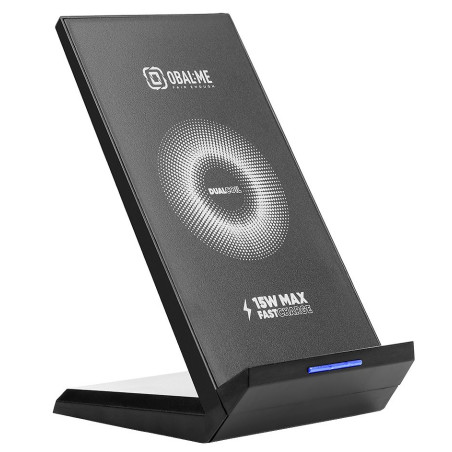 OBAL:ME StandCharger Bezdrôtový Nabíjací Stojanček na Stôl 15W Black